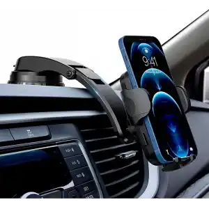 HP-A05 Otomatik Klipsli Araba Telefon Tutucu Ayarlanabilir Cam Ve Torpido Için Yüksek Kalite Tutucu
