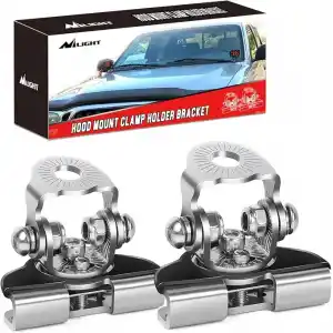 Nilight LED Işık Çubuğu Montaj Braketi 2 Adet Evrensel Ayarlanabilir Sütun Hood Çalışma Lambası Montaj Kelepçe Tutucu Off-Road Kamyon SUV için