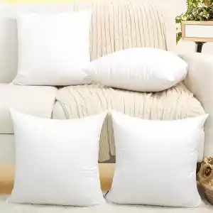4 Adet Kırlent İç Yastık Boncuk Silikon 5 Ebat Premium Koltuk Dekor Yastığı- 45X45
