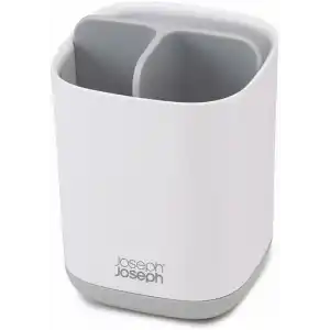 Joseph Joseph 70509 Easy-Store Diş Fırçalık, Beyaz/Gri