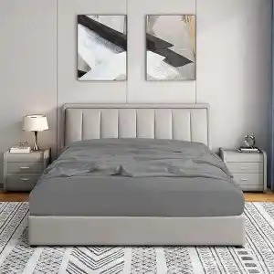 Soley | Jersey |%100 Doğal Pamuklu Tek/Çift Kişilik Lastikli Çarşaf GRİ
