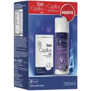 Ocean Capillus Men 60 Tablet + Capillus Şampuan 200 ml Hediyeli