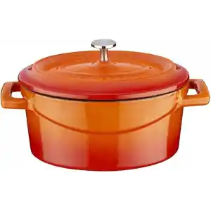 Lava Metal Oval Mini Tencere, Turuncu