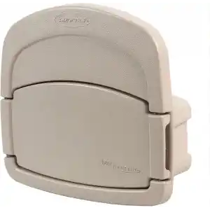Suncast CPLDHH15000 Deluxe Bahçe Hangout 150 Ayak Kapasiteli ve Kapalı Depolama Bölmesi, DHH150 Hortum Askısı, Boyutsuz, Açık Boz Kahverengi