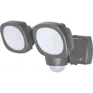 Brennenstuhl Pilli LED Spot Lamba LUFOS / Kablosuz LED Dış Mekan Spotu Pilli ve Hareket Sensörlü, 8 Adet LED Lamba, 2 x 240 Lümen, Dış Mekan için