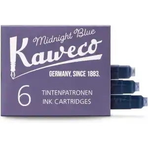 Kaweco 10000258 Dolmakalem Kartuş, gece yarısı mavisi