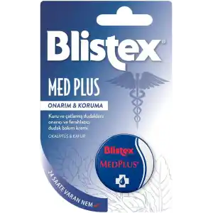 Blistex Medplus Kavanoz Kuru ve Çatlamış Dudaklara Onarıcı ve Ferahlatıcı Dudak Bakım Kremi SPF 15