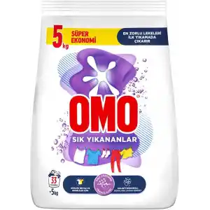 Omo Sık Yıkananlar Beyazlar ve Renkliler Toz Deterjanı 5 kg