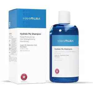 Mamaaura Hydrate Me Shampoo, Kuru ve Hassas Saç Derisi için Nemlendirici ve Pullanma Görünümünü Azaltmaya Yardımcı Şampuan, 250 ml