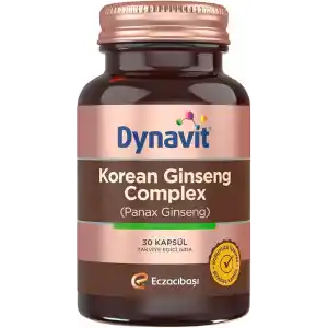 Dynavit Korean Ginseng Complex (Panax Ginseng) 30 Bitkisel Kapsül - Panax Ginseng, Ginkgo Biloba, L-Arjinin