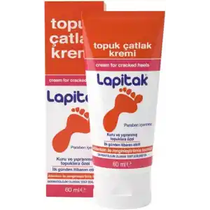 Lapitak Topuk Çatlak Kremi 60ml - Ayak Kremi - Ayak Bakımı - Ayaklardaki Çatlakları Engenlemeye Yardımcı olur. Kuru ve Yıpranmış Ayaklarda 24 saat içinde etkisi hissedilir.