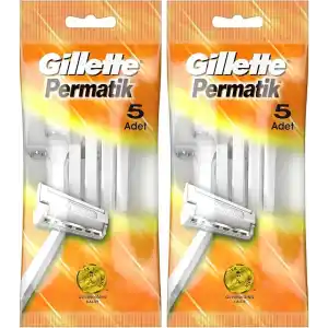 Gillette Permatik Kullan At Erkek Tıraş Bıçağı 5 Adet 2li paket