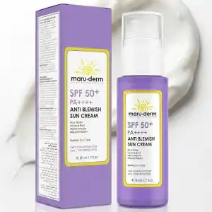 Maruderm Leke Karşıtı Güneş Kremi SPF 50+ PA++++ – Yeni Nesil Kore Filtreli, Alfa-Arbutin & Niasinamid İçerikli, Leke Görünümüne Karşı Güneş Koruyucu, 50 ML