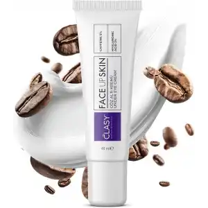 Clasy Care Göz Altı Kremi – Morluk ve Şişlik Karşıtı –%5 Kafein +%2 Hyalüronik Asit – Kırışıklık, Torba ve İnce Çizgiler için Aydınlatıcı Göz Kremi – Kore Esintili Göz Çevresi Kremi, 40 ml