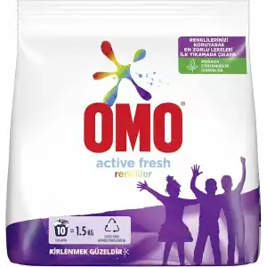 Omo Active Fresh Renkliler Toz Deterjanı 1.5 kg
