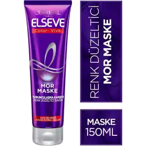 LOreal Paris Elseve Turunculaşma Karşıtı Renk Düzeltici Mor Maske 150 ml