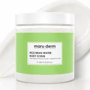 Maruderm Pirinç Suyu Vücut Peelingi – AHA & Hyalüronik Asit ile Arındırıcı ve Yoğun Nemlendirici Peeling, Shea Yağı ile, 250 ML