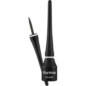 Flormar Yoğun Pigmentli Ince Keçe Fırçalı Yarı Mat Dipliner (SİYAH) - Dipliner-000black-8690604330003
