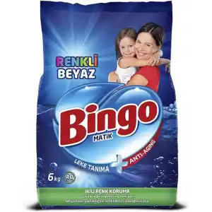 Bingo Matik Konsantre, Renkli & Beyaz, 6 Kg