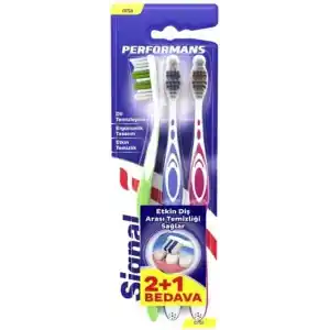 Signal Performans Etkin Diş Temizliği 2+1 Orta Diş Fırçası