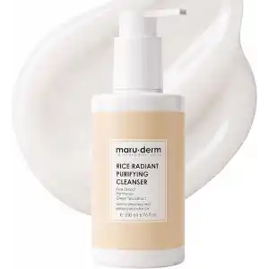 Maruderm Pirinç Özlü Aydınlatıcı Yüz Temizleme Jeli – Nazik Arındırıcı, Nemlendirici ve Canlandırıcı Temizleyici, 200 ML