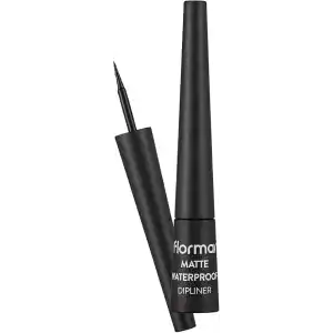 Flormar Suya Dayanıklı Mat Dipliner (SİYAH) - Waterproof Dipliner - 001 Black - 8690604536481