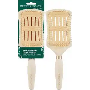 EcoTools Düzeltici Detangler Saç Fırçası, Islak veya Kuru Saçlar İçin Fırça, Ağrısız Dolaşık Açma, Stil ve Pürüzsüz Saçlar, Yenilenebilir Bambu ve Esnek Kıllar, Vegan ve Zulüm İçermez, 1 Adet