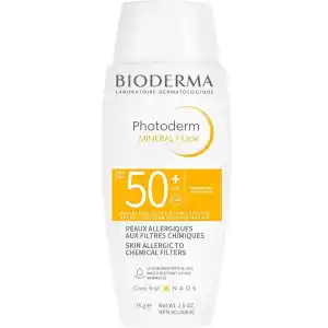 Bioderma Photoderm Mineral Fluid SPF50+ Çok Hassas Ciltler için Çok Yüksek Korumalı Yüz, Vücut Güneş Kremi 75 gr
