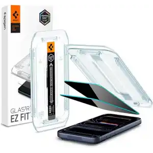 Spigen iPhone 17 Pro / 17/16 Pro ile Uyumlu Hayalet Ekran Koruyucu Cam Kolay Kurulum Glas.tR EZ Fit Privacy HD (2 Adet) - AGL07929