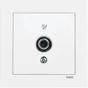 Viko Karre 55 Beyaz Uydu Prizi F Konnektörlü Sonlu C1 Mekanizma