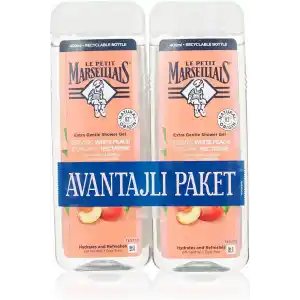 Le Petit Marseillais Beyaz Şeftali ve Nektarin Duş Jeli 400 ml x 2 Adet
