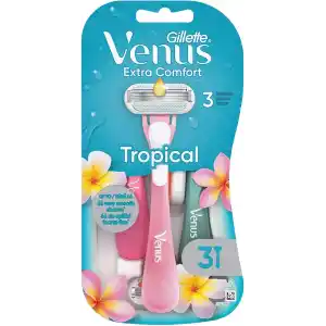 Gillette Venus Extra Comfort Tropical Kullan At Tıraş Bıçağı, 3‘li Paket