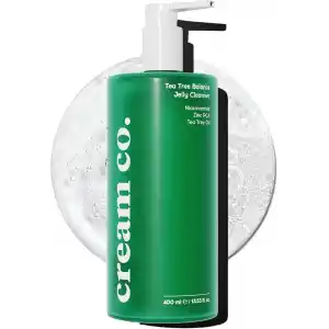 Cream Co. Sivilce & Akne & Siyah Nokta Karşıtı Yüz Temizleme Jeli, Niacinamide Çay Ağacı Yağı, 400 ML