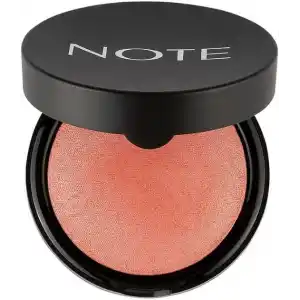 Note Cosmetics Baked Blusher 06 Hot Rose Işıltılı Fırınlanmış Toz Allık