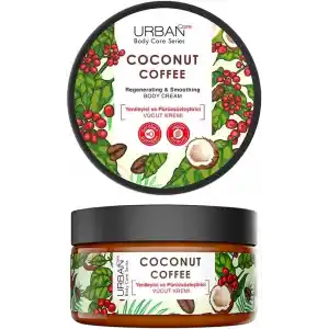 URBAN Care Coconut Coffee Yenileyici ve Pürüzsüzleştirici Vücut Kremi 200 ml- Vegan