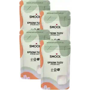 Epsom Tuzu 4lü Set (4x1000 GR) İngiliz Tuzu Katkısız, Banyo Tuzu Ayak Banyosu Peeling 4 Kg