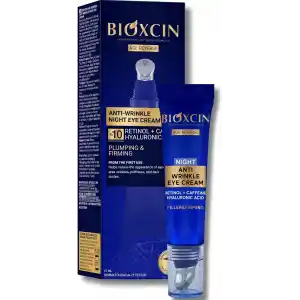 Bioxcin Age Reverse Gece Göz Kremi 15 ml – Retinol, Kolajen, Hyaluronik Asit ve Bitkisel Kompleks İçerikli – Kırışıklık Karşıtı ve Aydınlatıcı Etki