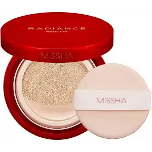MISSHA 48 Saat Kalıcı Saten Fondöten 15ml SPF50+ Radiance Perfect Fit Cushion Foundation No.21/Fair