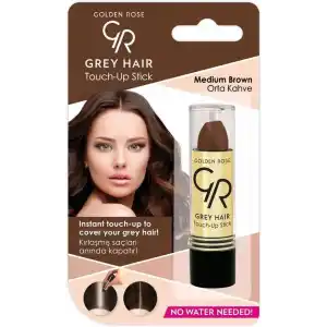 Golden Rose Grey Hair Touch-up Stick No: 03 Medium Brown - Beyaz Saç Kapatıcı - Orta Kahve