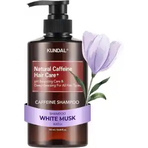 KUNDAL Kafein İçeren Dökülme Karşıtı Bakım Şampuanı Caffeine Scalp Shampoo 500ml (White Musk)