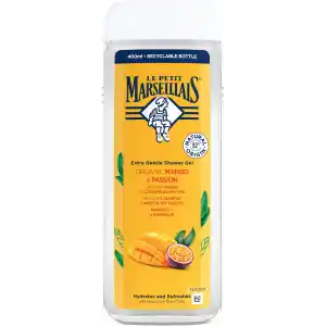 LE PETIT MARSEILLAIS, Lpm Organik Mango Ve Çarkıfelek Meyvesi 400ml Duş Jeli, Beyaz Ve Sarı