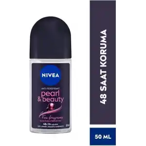 NIVEA Kadın Roll On Deodorant Pearl&Beauty Fine Fragrance,72 Saat Anti-perspirant Koruma 50m