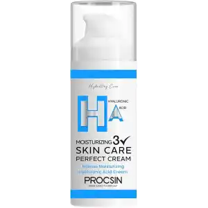 PROCSIN Yoğun Nemlendirici Hyaluronic Krem, Derinlemesine Nemlendirme & Cilt Bariyeri Güçlendirme, Canlandırıcı & Besleyici Günlük Bakım, 50 ML