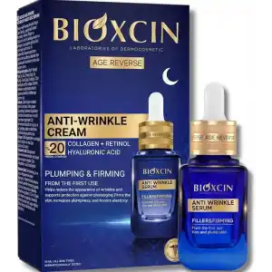 Bioxcin Age Reverse Gece Serumu 30 ml –%20 Retinol, Kolajen, Hyaluronik Asit ve Bitkisel Kompleks İçerikli – Kırışıklık Karşıtı ve Sıkılaştırıcı Cilt Serumu