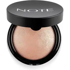Note Cosmetics Baked Powder 01 Stardust Işıltılı Bitişli Highlighter Toz Yüz Pudrası