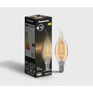 Panasonic Filament Ampul E14 FLAME (Mum Tipi) 4W 470LM 2700K Sarı Işık