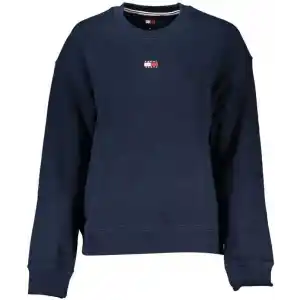 Tommy Jeans Bisiklet Yaka Düz Lacivert Kadın Sweatshırt BXY BADGE CREW EXT