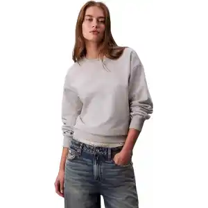 Calvin Klein LS ARCHIVE LOGO FRENCH TERRY RLX Sweatshirt Kadın
