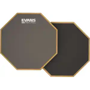 Evans RealFeel - Davul Alıştırma Pedi - Davul Pedi - Davulcu Uygulama Pedi - Kauçuk ve Neopren, 2 Taraflı, 15 cm