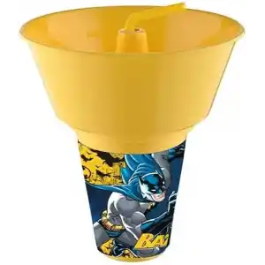 Batman Lisanslı Cips ve Mısır Kovalı Pipetli Bardak